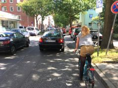 PopUp Radweg: Initiative will Fährstraße umfunktionieren Die Fährstraße ist für viele Radfahrer ein Ärgernis. Foto: ein